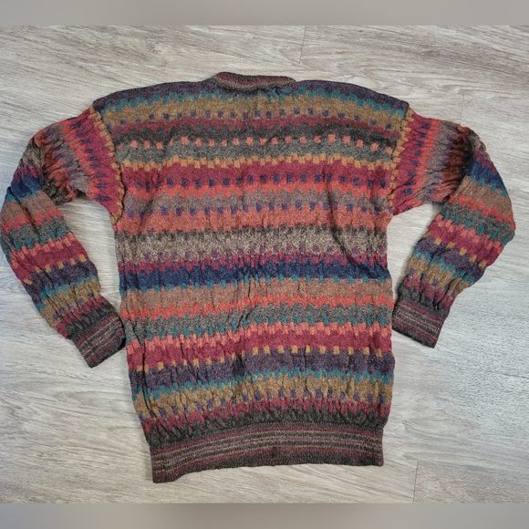Norm Thompson Vintage Alpaca Wool Grandpa Pullover Sweater Retro 80's Cosby MD - Picture 6 of 15